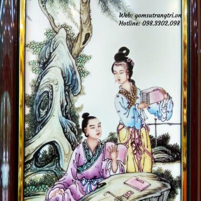 Tranh Sứ Cầm Kỳ Thi Họa